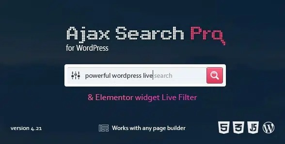 AJAX SEARCH PRO FOR WORDPRESS – LIVE SEARCH PLUGIN